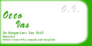 otto vas business card