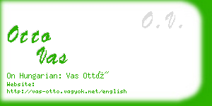 otto vas business card